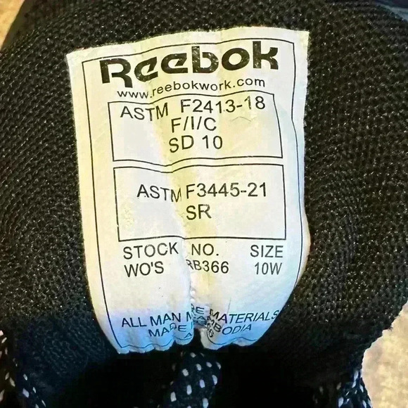 Reebok Work Nanoflex TR Black Camo Women's Safety Toe Size 10‎ - Picture 8 of 8